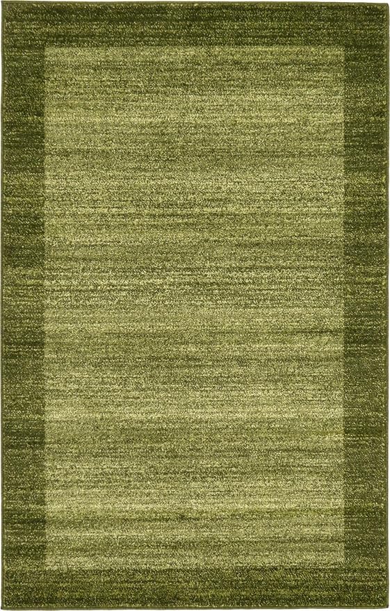 Rugs.com Angelica Collection Rug – 3' x 5' Light Green Medium Rug Perfect for Entryways, Kitchens, Breakfast Nooks, Accent Pieces