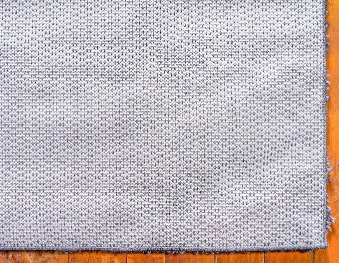 Unique Loom Davos Shag Collection Area Rug - Solid (2' 7" x 20' Runner, Peppercorn)