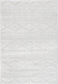 SAFAVIEH Tulum Collection Accent Rug - 2' x 5', Light Grey & Ivory, Moroccan Boho Tribal Design, Non-Shedding & Easy to Clean, Ideal for Front Door, Kitchen, Entryway, Foyer (TUL272F)