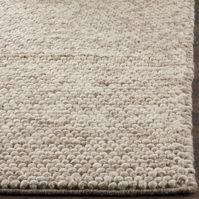 SAFAVIEH Natura Collection Accent Rug - 2'3" x 4', Beige, Handmade Wool Blend, Textured Design, Ideal for Hallway, Bedroom, Foyer (NAT620B)