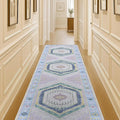 Fame Living Washable Area Rug. Modern Farmhouse. Vintage. Turkish. Bohemian. Distressed. Oriental. Traditional. Rugs for Living Room. Dining. Bedroom. Office. Entryway. Foyer. (856PBl, 2'5" x 13')