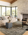 Loloi Amber Lewis Morgan Collection MOG-05 Spice/Lagoon 7'-3" x 9'-3" 38" Thick Area Rug feat. CloudPile, Neutral, Room Décor, Vintage Inspired, Livingroom, Bedroom, Dining Area