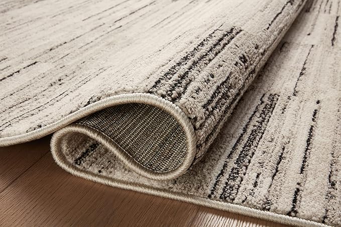 Loloi Darby Collection DAR-01 Charcoal/Sand 5'-3" x 7'-6" Area Rug