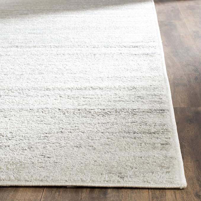 SAFAVIEH Area Rug 3x5 - Adirondack Collection - Ivory & Silver, Modern Ombre Design, Non Shedding & Easy to Clean, Ideal for Living Room, Bedroom, Office, Dining Space (ADR113B)