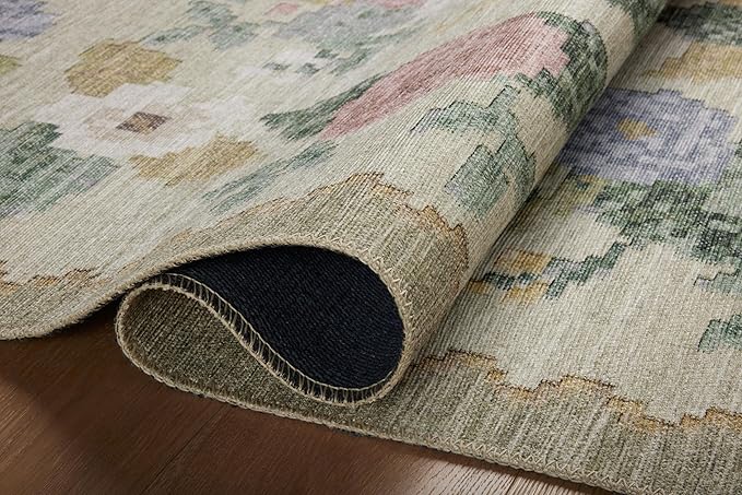 Loloi Rifle Paper Co. Rosa Collection RSA-02 Cream/Multi 3'-9" x 5'-6" Accent Rug