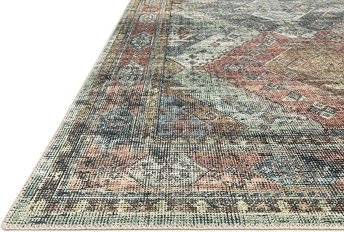 Loloi II Skye Collection SKY-06 Apricot/Mist 7'-6" x 9'-6" Area Rug