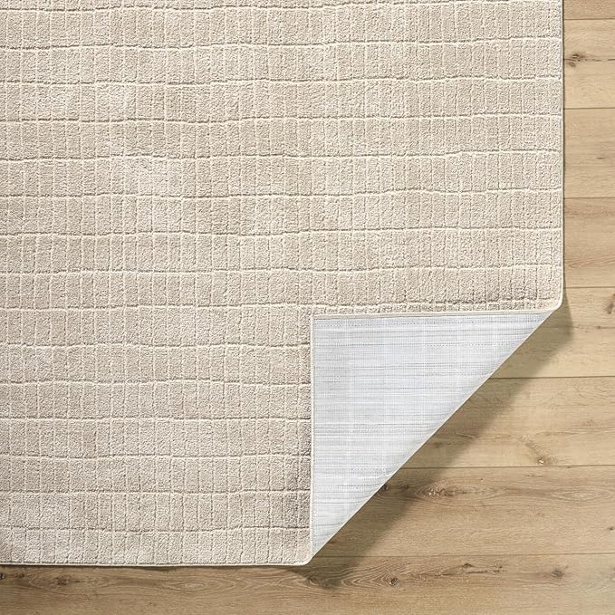 Livabliss x Our PNW Home Cascade Minimalist Striped Area Rug, 2'7" x 12', Light Brown