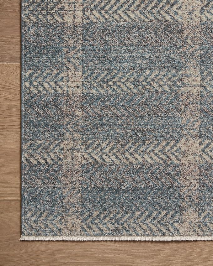 Loloi Angela Rose Ember Collection EMB-03 Blue/Beige 9'-6" x 13'-1" Area Rug