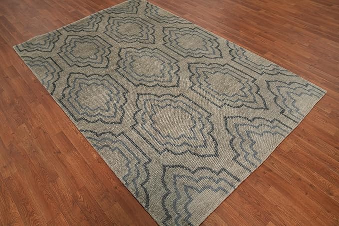 Traditional Collection 7' 7'' X 5' 0'' Rug Rug, All-Over Viscose Silk Carpet for Home Décor, Foyer and Hallway