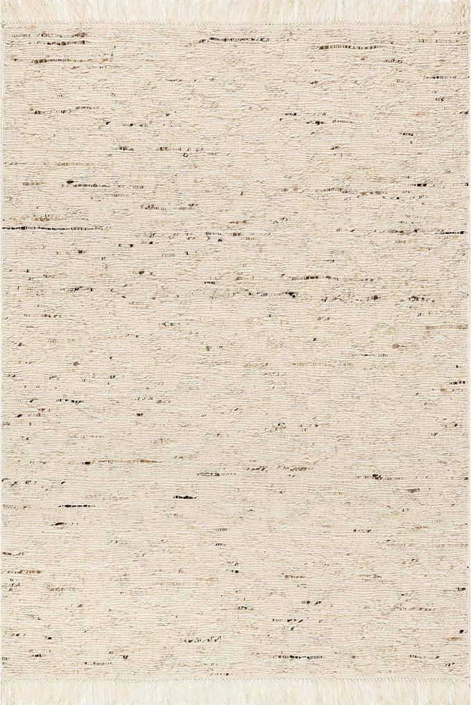 Rugs USA Juju Ivory/Grey, 4' x 6', Handmade, Diamond Trellis, Wool, Soft and Cozy, High Traffic, Stain Resistant, Easy Clean, Durable Area Rug for Bedroom, Living Room, Dining, Foyer, Entryway
