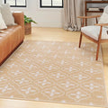 Nourison Home Nourison Essentials Beige Ivory 4' x 6' Area Rug - Easy Clean, Non Shedding, Bed Room, Living Room, Dining Room, Kitchen (4' x 6')
