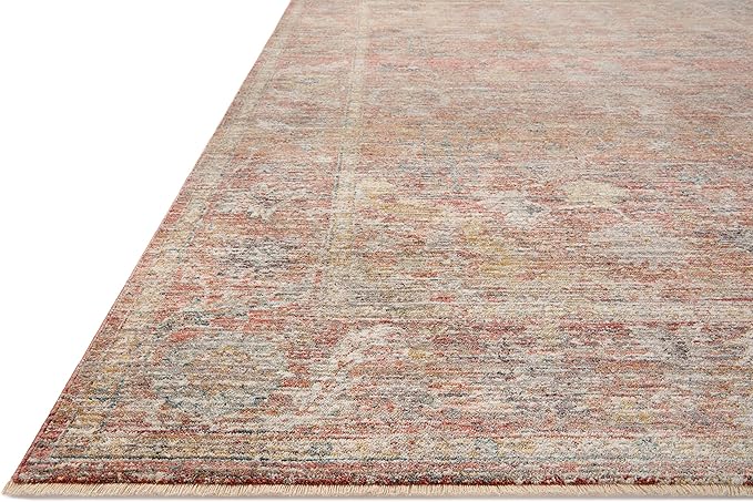 Loloi Magnolia Home by Joanna Gaines Millie Collection MIE-04 Sunset/Multi 7'-10" x 10', .25" Pile Height, Area Rug