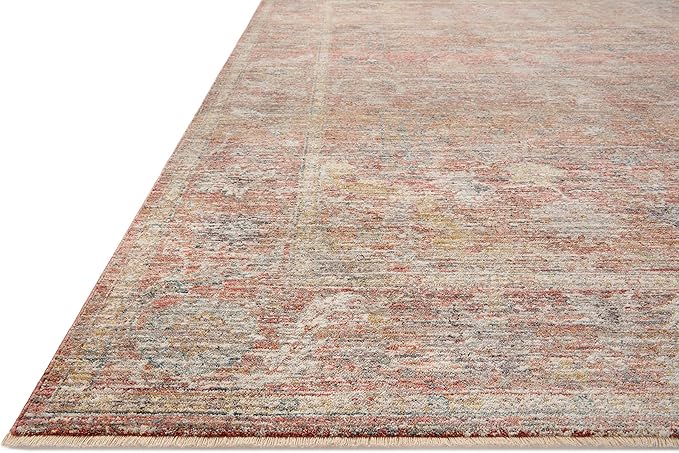 Loloi Magnolia Home by Joanna Gaines Millie Collection MIE-04 Sunset/Multi 2'-7" x 8'-0", .25" Pile Height, Runner Rug