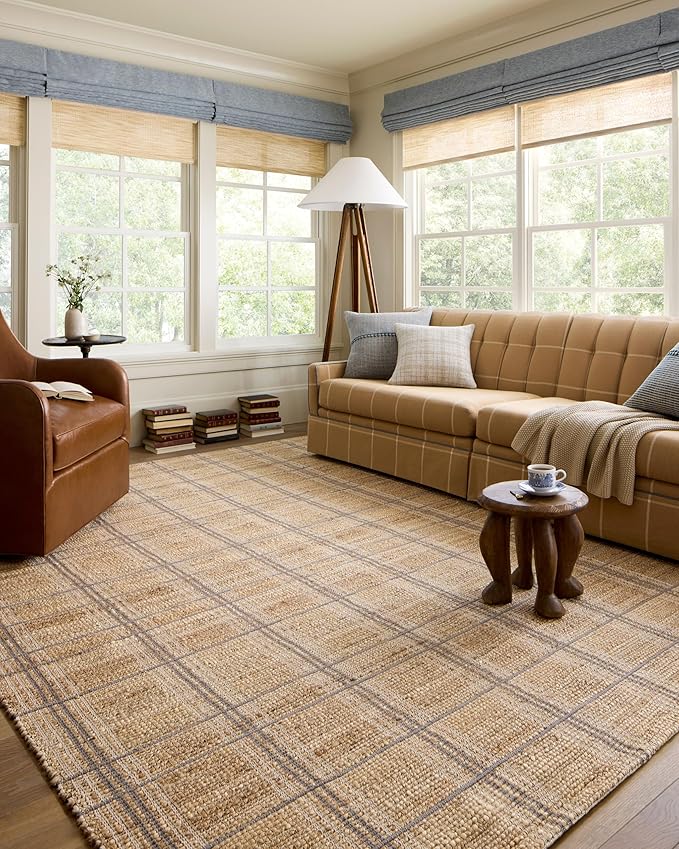 Loloi Chris Loves Julia Judy Collection JUD-02 Natural/Stone 7'-9" x 9'-9" Area Rug