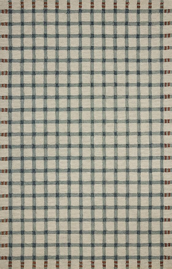 Loloi Magnolia Home by Joanna Gaines Waylon Collection WAY-02 Spa/Brick 2'-6" x 7'-6" Runner Rug