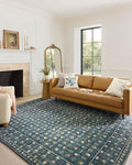 Loloi Rifle Paper Co. Eden Collection EDE-03 Lattice Indigo 2'-3" x 3'-9" Accent Rug feat. CloudPile™