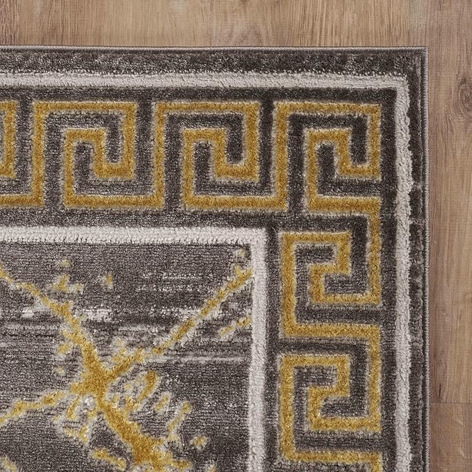 GLORY RUGS Area Rugs Marble 2x7 Brown Carpet Modern Abstract Rug Living Room Dining Bedroom Rug