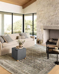 Loloi Amber Lewis Morgan Collection MOG-02 Navy/Sand 2'-3" x 11'-6" 38" Thick Runner Rug feat. CloudPile, Neutral, Room Décor, Vintage Inspired, Livingroom, Bedroom, Dining Area