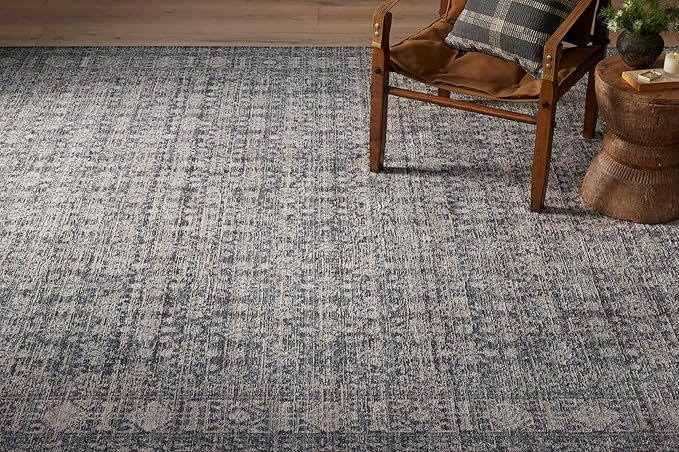 Loloi Amber Lewis Alie Collection ALE-03 Charcoal/Dove 7'-10'' x 10', .13'' Pile Height, Area Rug