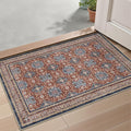 LUMI Indoor Door Mat 17x30, Washable Low Pile Entry Rug with Non-Slip Rubber Backing, Durable Welcome Mat for Entryway, Hallway, Patio, or Porch