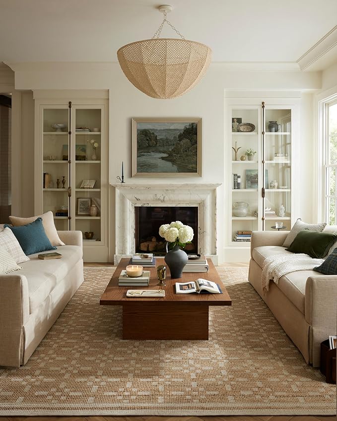 Loloi Chris Loves Julia Judy Collection JUD-07 Natural/Ivory 3'-6" x 5'-6" Accent Rug