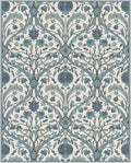 Washable Area Rug 8x10, Large Soft Rugs Vintage Rug for Living Room, Bedroom Rug, Farmhouse, Dining Room, Kids Playroom, Cream Gray Multi