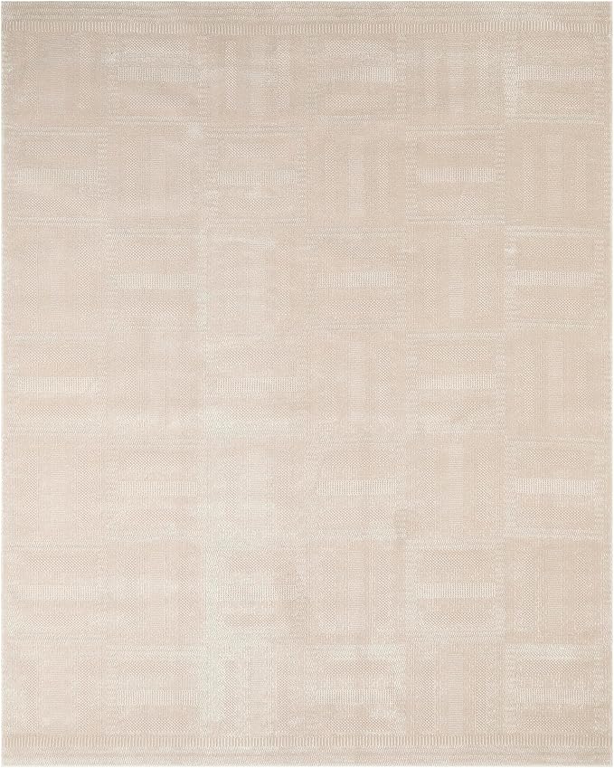 Nourison Nordic Taupe 8' x 10' Scandinavian Area Rug - Easy Cleaning, Non Shedding, Bed Room, Living Room, Dining Room, Kitchen (8' x 10')