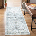 Bloom Rugs Caria Washable Non-Slip 10 ft Runner - Ivory/Gray/Caramel Traditional Runner for Entryway, Hallway, Bathroom, and Kitchen - Exact Size: 2'6" x 10'