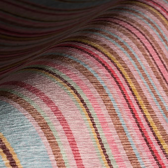 Dash & Albert Jamaica Stripe Multi Machine Washable Rug, 5 X 8 Feet, Blue/White Stripe Pattern