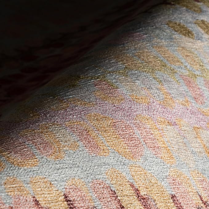 Dash & Albert Paint Chip Pastel Machine Washable Rug, 4 X 6 Feet, Multicolored Geometric Pattern