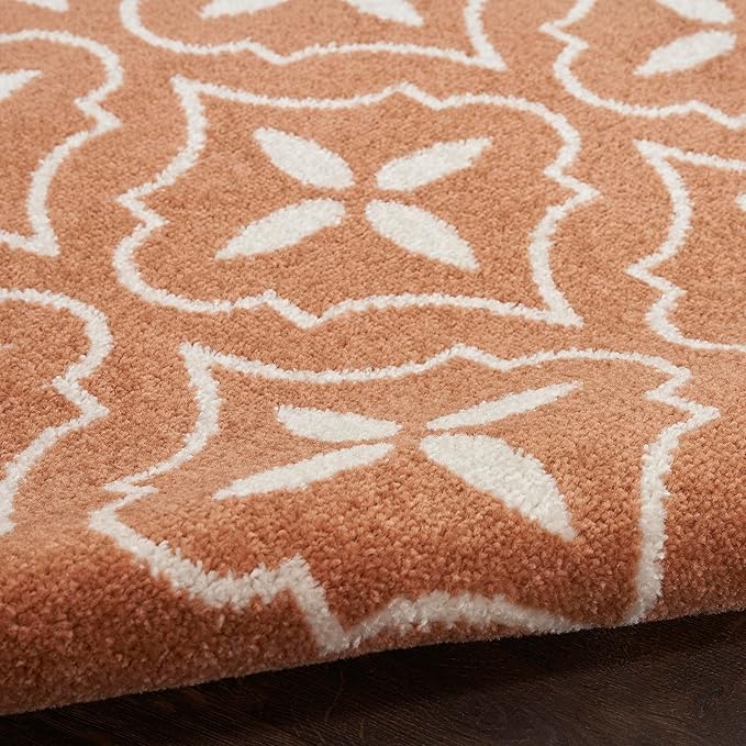 Nourison Home Nourison Essentials Copper 4' x 6' Area Rug - Easy Clean, Non Shedding, Bed Room, Living Room, Dining Room, Kitchen (4' x 6')