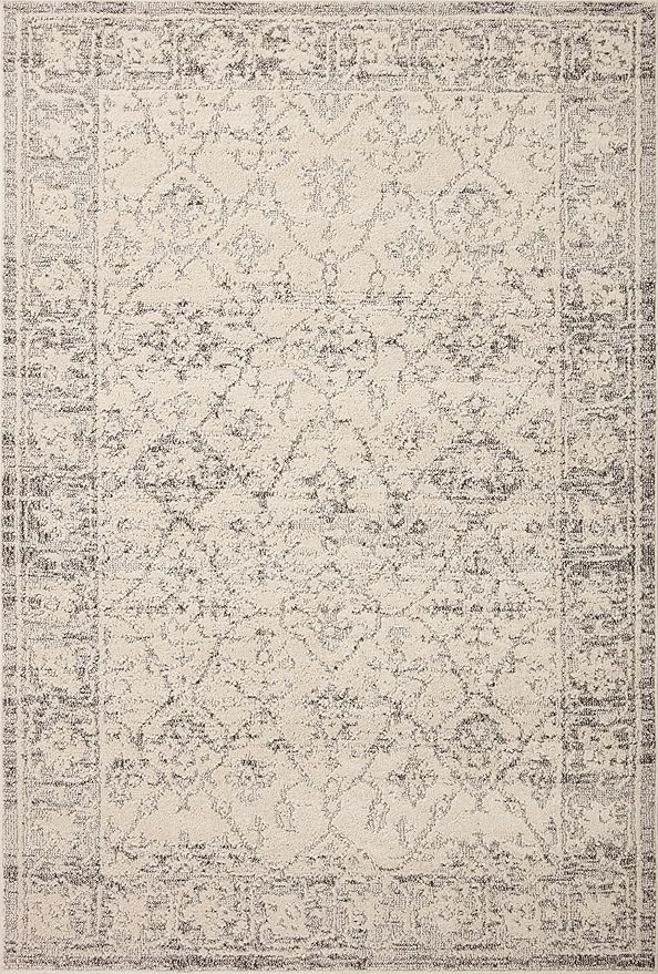Loloi Magnolia Home by Joanna Gaines Gigi Collection GIG-02 Ivory/Stone 2'-7" x 7'-6" Runner Rug