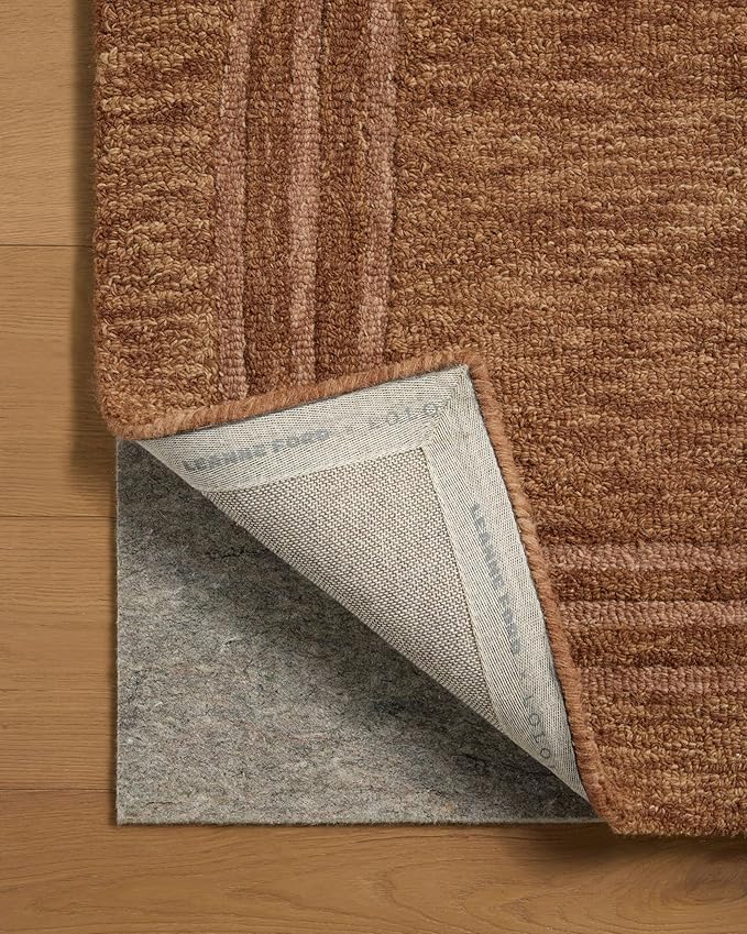 Loloi Leanne Ford Craven Collection CVN-02 Spice/Rose 3'-6" x 5'-6" Accent Rug Geometrical, Patterned, Neutral, Entryway, Mudroom, Bathroom, and Kitchen