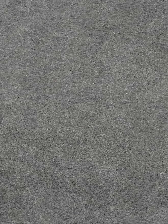Hand Knotted Loom Wool ECO-Friendly Area Rugs - 10'x10', Round, Light Blue Color, Solid Plain Design, High Pile Handmade Anti Skid Area Rugs for Living Room, Bed Room (L00111)