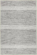 Dash & Albert Malta Blue Machine Washable Rug, 7.5 X 9.5 Feet, Grey Stripe Pattern