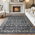 Area Rugs 4x6,Boho Vintage Oriental Washable Rugs,Collapsible Area Rug for Bedroom, Entryway, Kitchen, Bathroom