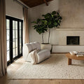 Rugs USA Juju Ivory/Grey, 7'6" x 9'6", Handmade, Diamond Trellis, Wool, Soft and Cozy, High Traffic, Stain Resistant, Easy Clean, Durable Area Rug for Bedroom, Living Room, Dining, Foyer, Entryway