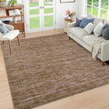 RUGSREAL 9x12 Solid Area Rug for Living Room Bedroom Washable Dining Room Throw Carpet with Rubber Backing Rug Large Modern Solid Color Rug Contemporary Area Rug for Home Office, Taupe