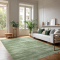 Abstract Neutral Area Rugs for Living Room Olive Green Nursery 5x8 Rug Non Slip Washable Low Pile Floor Covering Carpet for Playroom Bedroom Loden Green