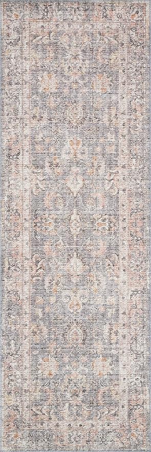 Loloi II Skye Collection SKY-01 Grey/Apricot 5'-0" x 7'-6" Area Rug