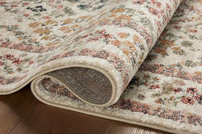 Loloi Rifle Paper Co. Laurel Collection LAU-04 Cream/Multi 2'-8" x 8' Runner Rug