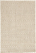 Dash & Albert Cocchi Handwoven Wool Rug, 2.5 X 8 Feet, Tan Geometric Pattern