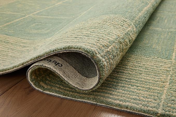 Loloi Chris Loves Julia Francis Collection FRA-02 Green/Natural 2'-6" x 7'-6" Runner Rug