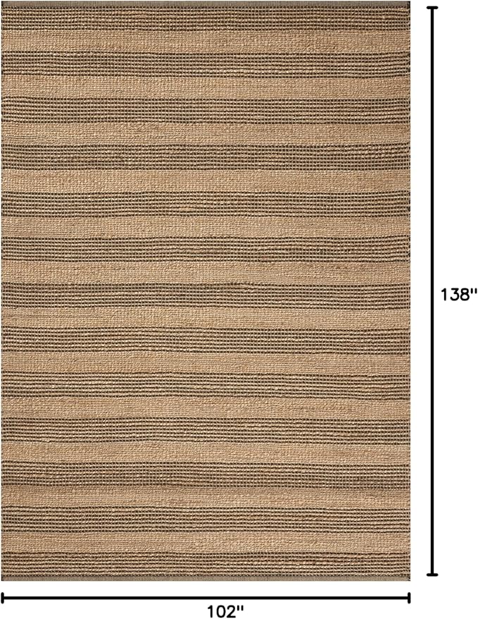 Loloi Chris Loves Julia Judy Collection JUD-06 Natural/Chocolate 8'-6" x 11'-6" Area Rug
