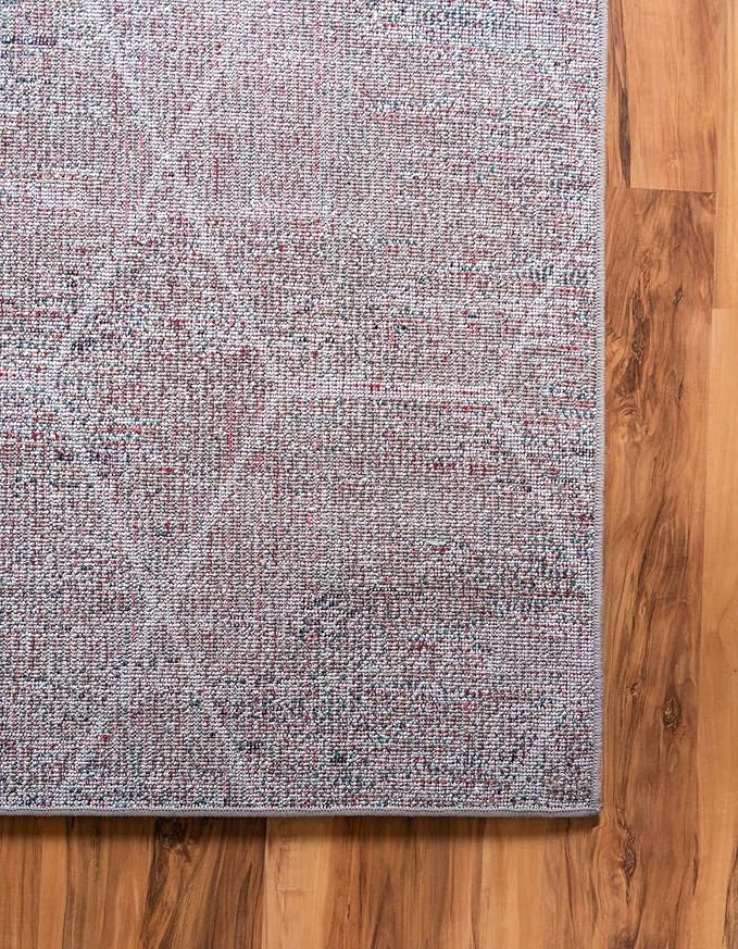Unique Loom Trellis Frieze Collection Area Rug - Geometric (10' x 13', Blue Multi/ Ivory)