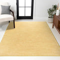 JONATHAN Y Haze Solid Low-Pile Mustard Indoor Area Rug 9x12, Coastal,Bohemian,Minimalist,Classic, Easy-Cleaning for Living Room,Bedroom,Kitchen,Pet Friendly,Non-Shedding (SEU100B-9)