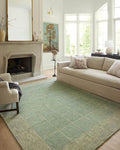 Loloi Chris Loves Julia Francis Collection FRA-02 Green/Natural 5'-0" x 7'-6" Area Rug