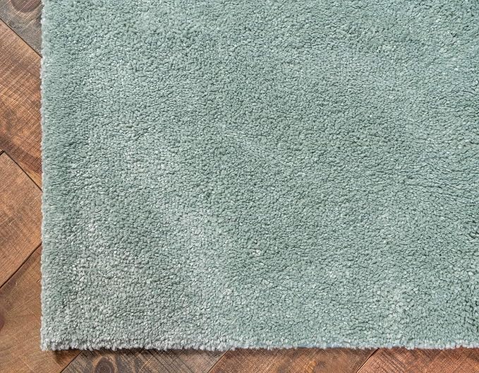 Unique Loom Solo Collection Area Rug - Calabasas (2' 2" x 6' 7" Runner, Light Blue)