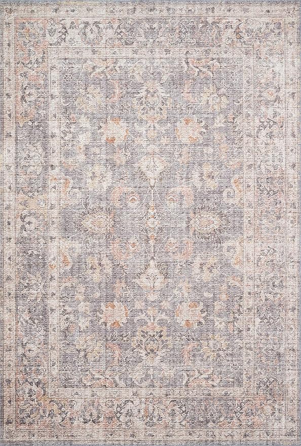 Loloi Skye Collection SKY-01 Grey/Apricot 2'-6" x 12'-0" Runner Rug