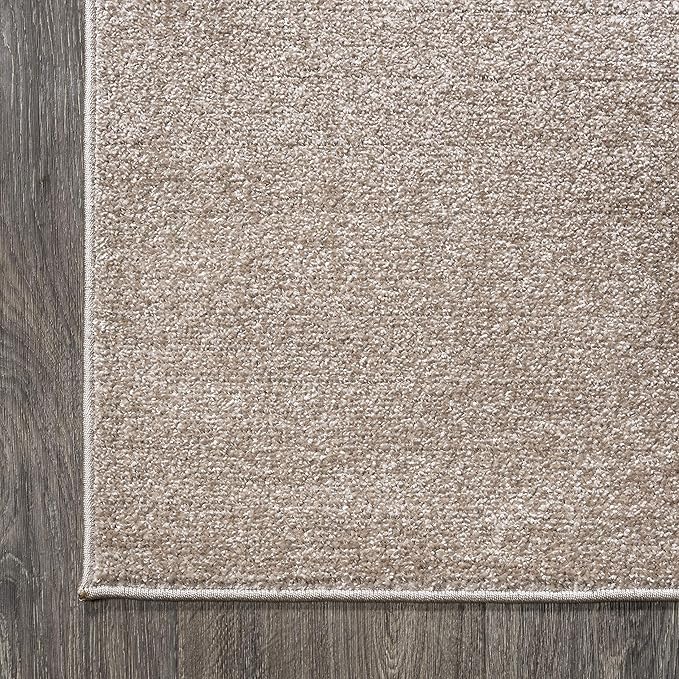 JONATHAN Y Haze Solid Low-Pile Beige Indoor Area Rug 3x5, Coastal,Bohemian,Minimalist,Classic, Easy-Cleaning for Living Room,Bedroom,Kitchen,Pet Friendly,Non-Shedding (SEU100G-3)